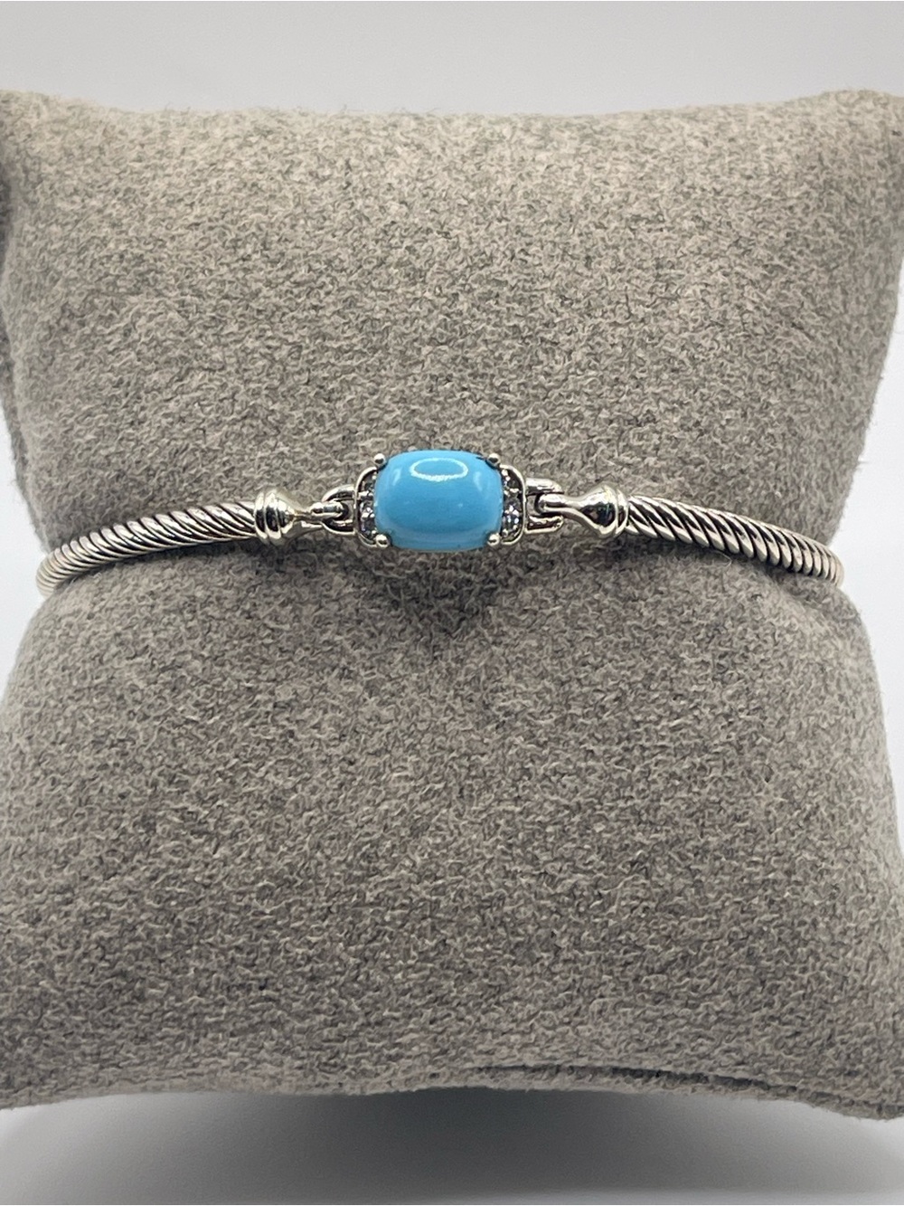 David Yurman Turquoise Chatelaine Bracelet with Diamonds - Picture 2 of 10